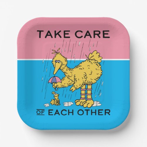 Sesame Street  Big Bird Take Care of Each Other Paper Plates