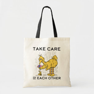 Sesame Street Big Bird Take Care of Each Other Tote Bag