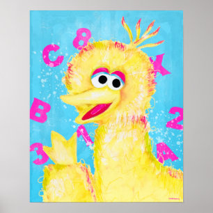 Sesame Street Big Bird Waving Poster