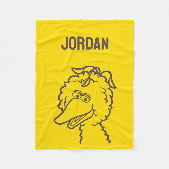 Sesame Street | Bird Bird Bright | Add Your Name Fleece Blanket (Front)