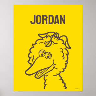 Sesame Street Bird Bird Bright Add Your Name Poster