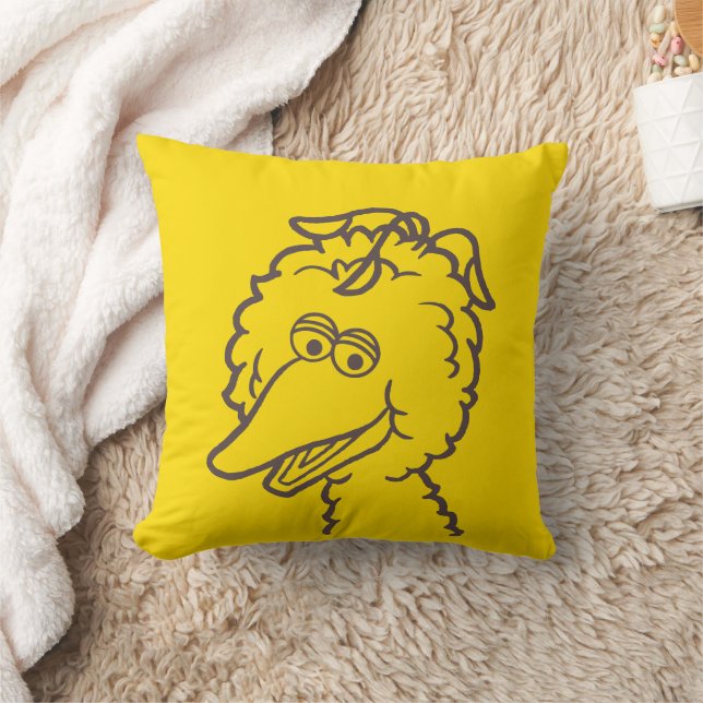 Sesame Street | Bird Bird Bright Throw Pillow (Blanket)