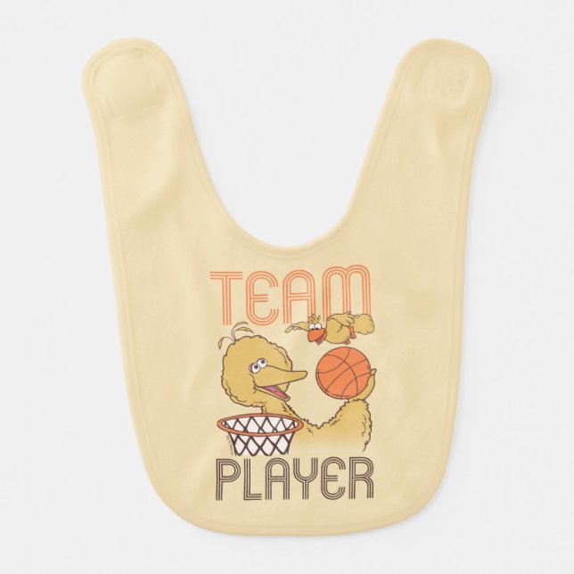 Sesame Street | Bird Bird Team Player Baby Bib (Front)