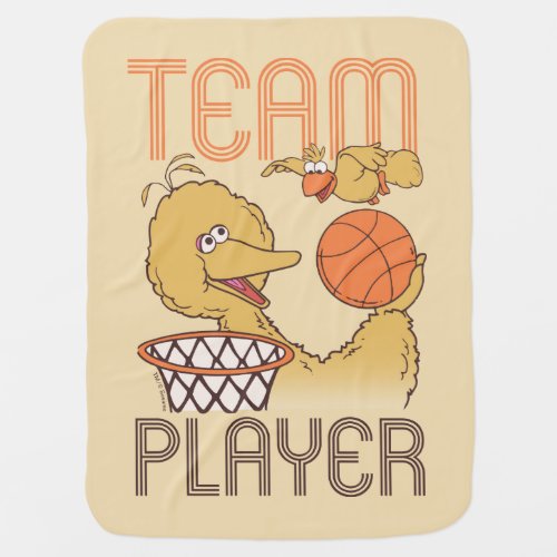 Sesame Street  Bird Bird Team Player Baby Blanket