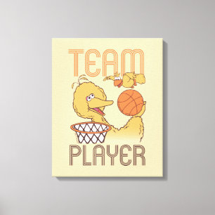 Sesame Street Bird Bird Team Player Canvas Print