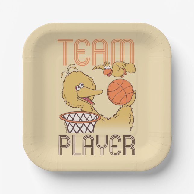 Sesame Street | Bird Bird Team Player Paper Plates (Front)