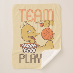 Sesame Street   Bird Bird Team Player Sherpa Blanket