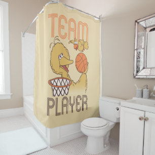 Sesame Street   Bird Bird Team Player Shower Curtain