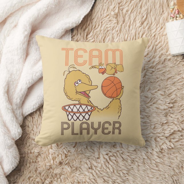 Sesame Street | Bird Bird Team Player Throw Pillow (Blanket)