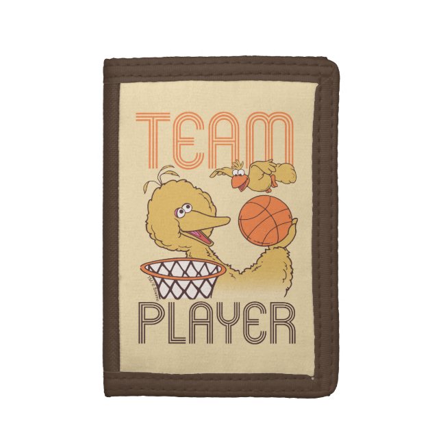 Sesame Street | Bird Bird Team Player Trifold Wallet (Front Vertical)