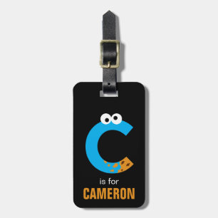 Sesame Street C is for Cookie Monster Luggage Tag