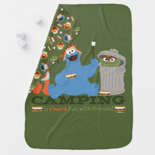 Sesame Street   Camping Is S'more Fun With Friends Baby Blanket