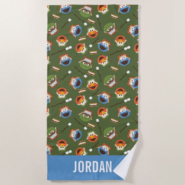 Sesame Street | Camping Is S'more Fun With Friends Beach Towel (Front)