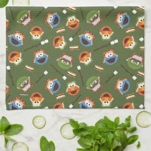 Sesame Street Camping Is S'more Fun With Friends Kitchen Towel