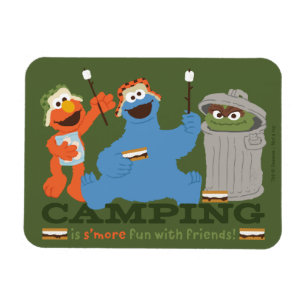 Sesame Street   Camping Is S'more Fun With Friends Magnet