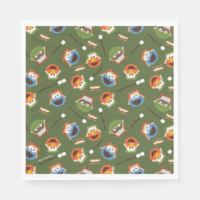 Sesame Street | Camping Is S'more Fun With Friends Napkins (Front)