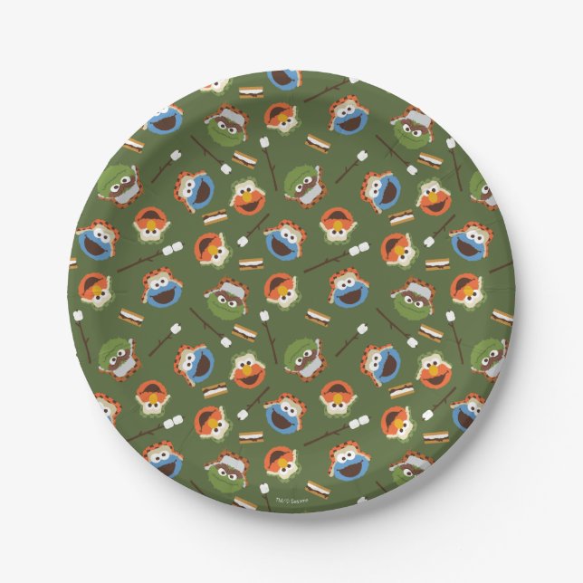 Sesame Street | Camping Is S'more Fun With Friends Paper Plates (Front)