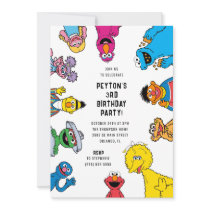 Sesame Street Character Birthday Invitation