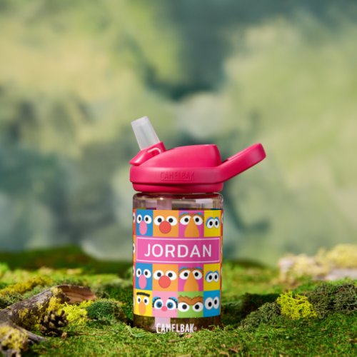 Sesame Street Character Eyes  Add Your Name Water Bottle