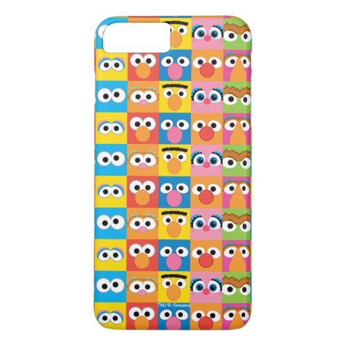 Sesame Street Character Eyes Pattern iPhone 8 Plus7 Plus Case