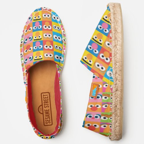 Sesame Street Character Eyes Pattern Espadrilles