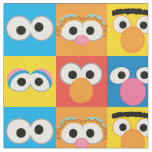 Sesame Street Character Eyes Pattern Fabric