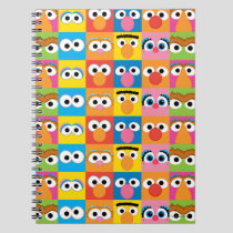 Sesame Street Character Eyes Pattern Notebook