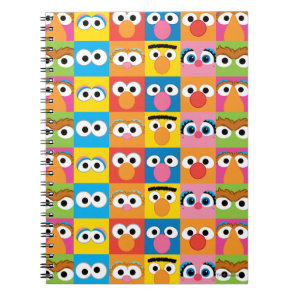 Sesame Street Character Eyes Pattern Notebook