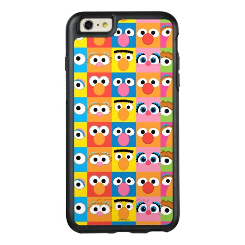 Sesame Street Character Eyes Pattern OtterBox iPhone 66s Plus Case