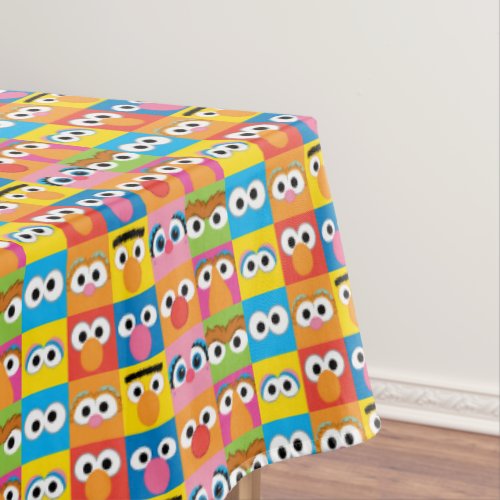 Sesame Street Character Eyes Pattern Tablecloth