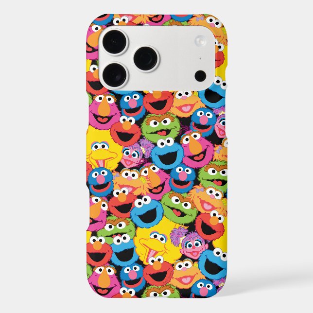 Sesame Street Character Faces Pattern Case-Mate iPhone Case (Back)