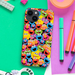 Sesame Street Character Faces Pattern Case-Mate iPhone 14 Case