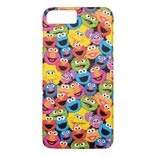 Sesame Street Character Faces Pattern iPhone 8 Plus7 Plus Case