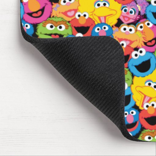 Sesame Street Character Faces Pattern Mouse Pad | Zazzle