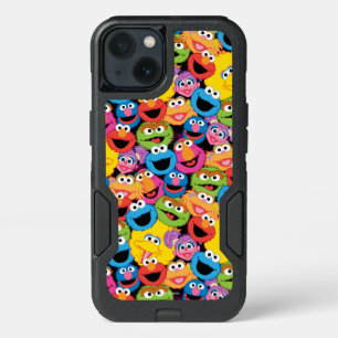 Sesame Street Character Faces Pattern iPhone 13 Case