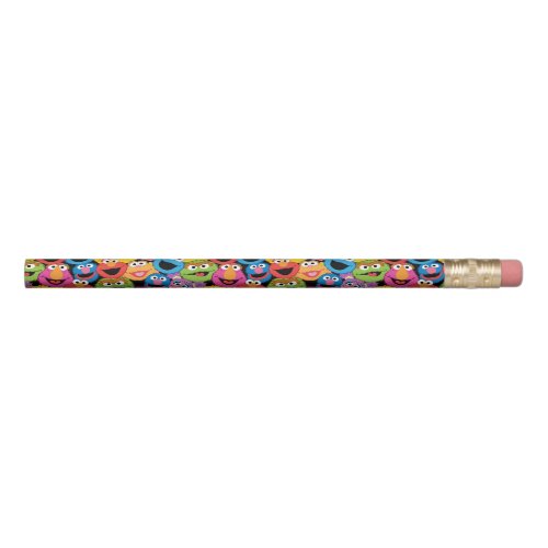 Sesame Street Character Faces Pattern Pencil