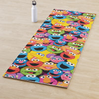 Sesame Street Character Faces Pattern