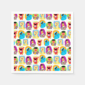 Sesame Street Character Fun & Colorful Pattern Napkins