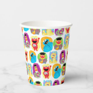 Sesame Street Character Fun & Colorful Pattern Paper Cups