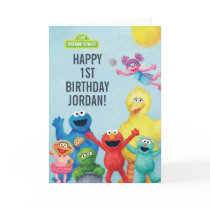 Sesame Street Character Illustration Birthday Card