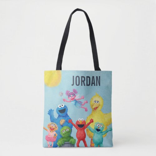 Sesame Street Character Illustration Tote Bag