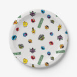 Sesame Street Character Pattern Paper Plates