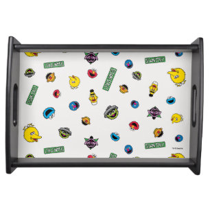 Sesame Street Character Pattern Serving Tray