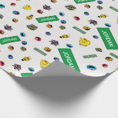 Sesame Street Character Pattern Wrapping Paper (Corner)