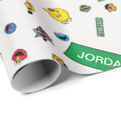 Sesame Street Character Pattern Wrapping Paper (Roll Corner)