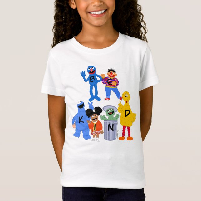 Sesame Street Characters | Be Kind - Sign Language T-Shirt (Front)