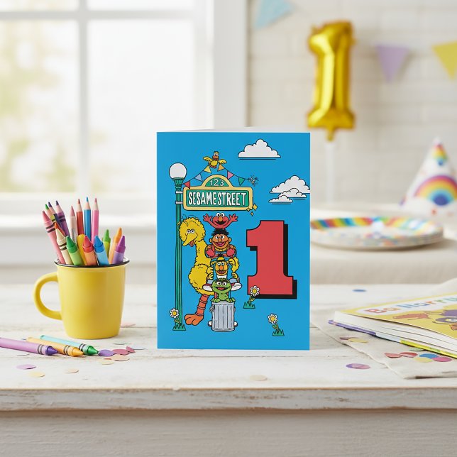 Sesame Street Characters Birthday Card (Creator Uploaded)