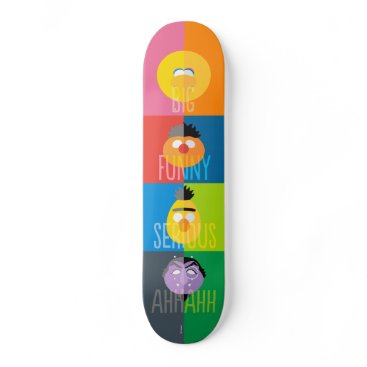 Sesame Street Characters - Color Block Skateboard