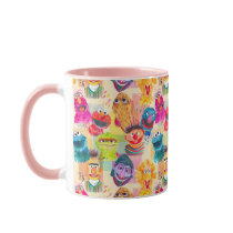 Sesame Street Characters | Colorful Pattern Mug
