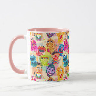 Sesame Street Characters | Colorful Pattern Mug